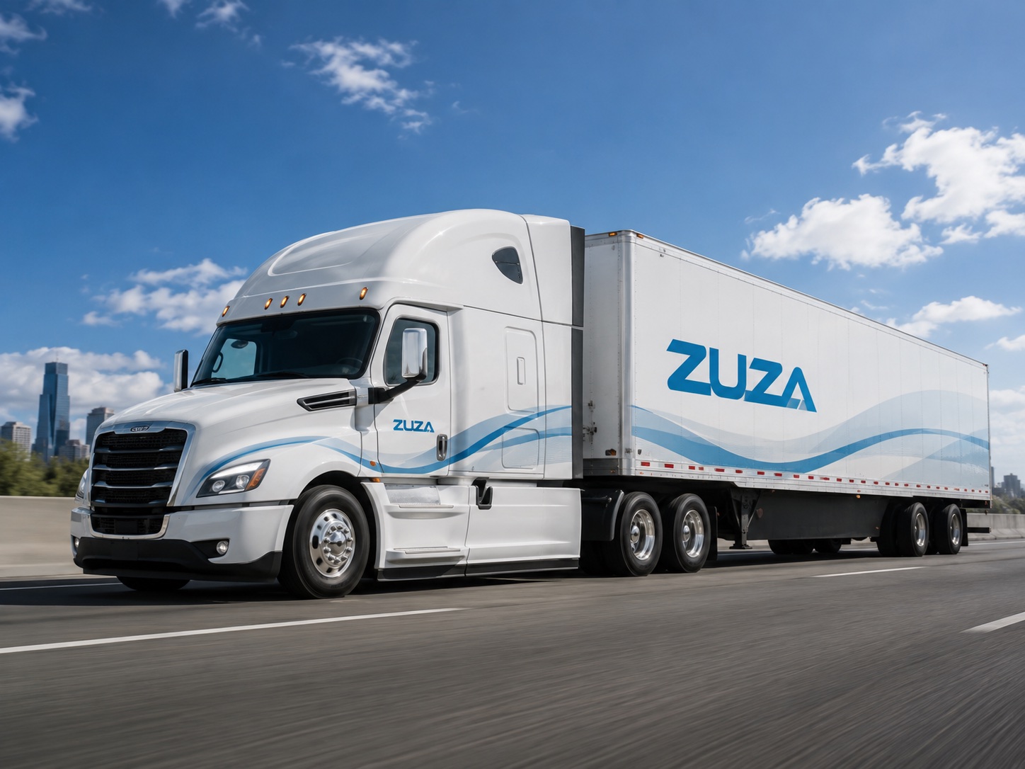 Semi Truck Fleet — ZUZA-liveried truck